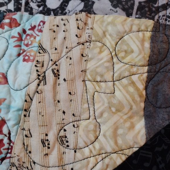 Music City Nashville TN Quilted Blanket custom unique twin /Lap 70×50 - Picture 2 of 13